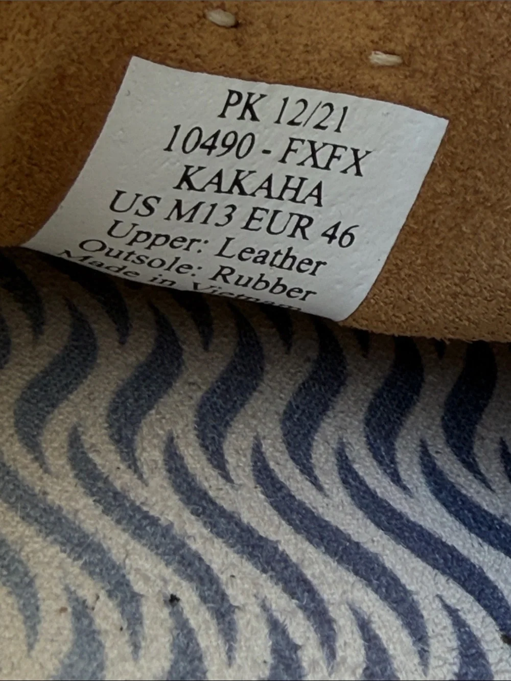 Olukai Kakaha Nia Tan Fox Leather Slip on Loafer Men's Size 13